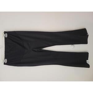 Maternity Black Flare Leggings with High Waist